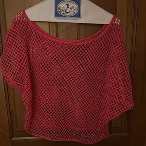 Pink Mesh Top